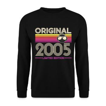 Original 2005 Édition Retro - Sweat-shirt Unisexe - noir - Devant - Alina (178cm) & Michal (187cm)