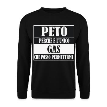 Peto Perche Unico Gas - Unisex Pullover - Schwarz - Vorne - Alina (178cm) & Michal (187cm)