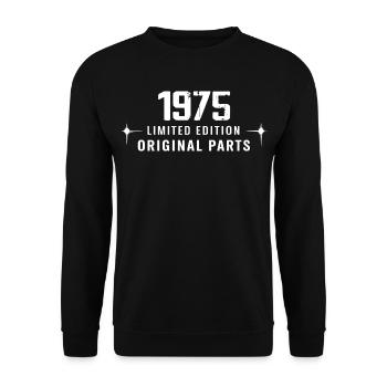 Millésime 1975 - Sweat-shirt Unisexe - noir - Devant - Alina (178cm) & Michal (187cm)