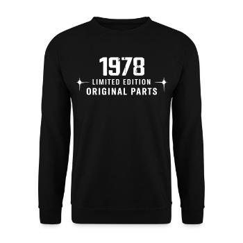 Millésime 1978 - Sweat-shirt Unisexe - noir - Devant - Alina (178cm) & Michal (187cm)