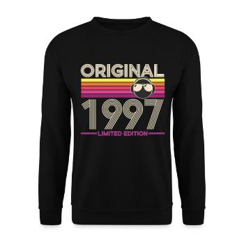 Original 1997 Retro Edition - Unisex Sweatshirt - black - Front - Alina (178cm) & Michal (187cm)