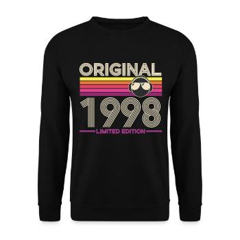 Originale Retro-Edition von 1998 - Unisex Pullover - Schwarz - Vorne - Alina (178cm) & Michal (187cm)