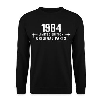 Millésime 1984 - Sweat-shirt Unisexe - noir - Devant - Alina (178cm) & Michal (187cm)