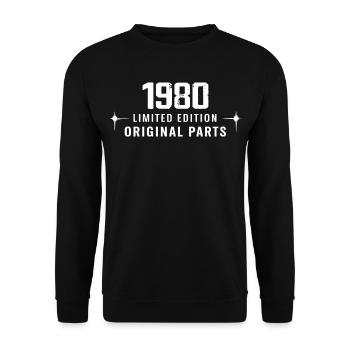 Vintage 1980 - Unisex Sweatshirt - black - Front - Alina (178cm) & Michal (187cm)
