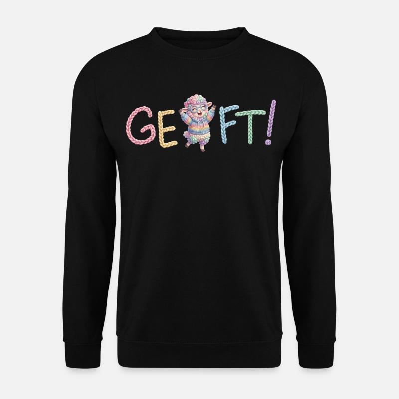 Geschafft! Schaf - Unisex Pullover - Schwarz