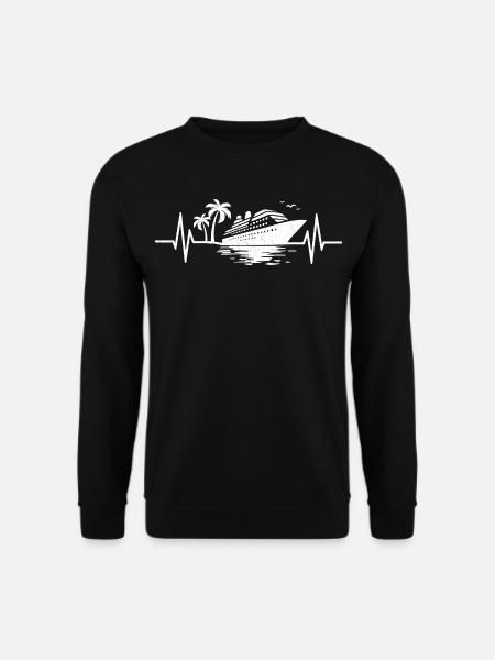Heartbeat Cruise Ship Cruiser - Unisex Sweatshirt - black