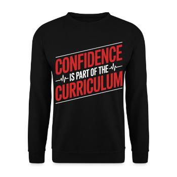 Paramedic Confidence Is Part Of Emergency Services - Unisex Pullover - Schwarz - Vorne - Alina (178cm) & Michal (187cm)