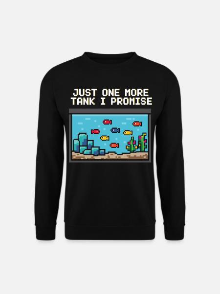 Aquarium Gamer Saying - Unisex Sweatshirt - black