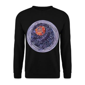 Zodiac Sign Zodiac Scorpio Scorpio Gift - Unisex Sweatshirt - black - Front - Alina (178cm) & Michal (187cm)