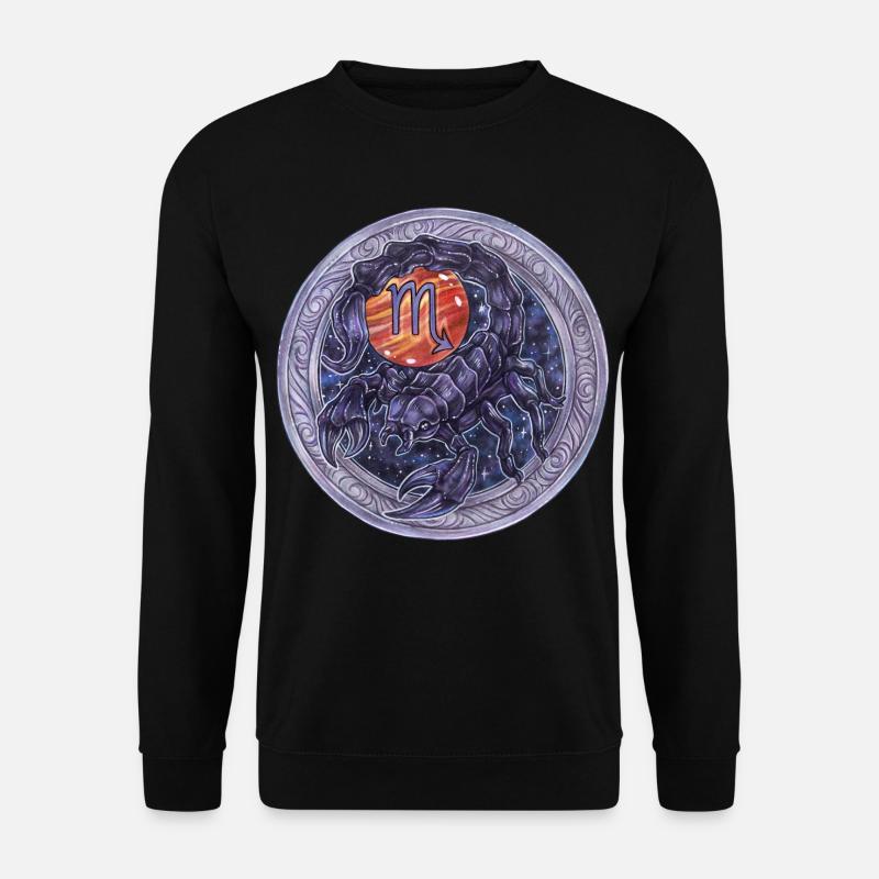 Zodiac Sign Sternzeichen Skorpion Scorpio Geschenk - Unisex Pullover - Schwarz