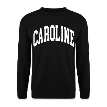 Caroline - Unisex Pullover - Schwarz - Vorne - Alina (178cm) & Michal (187cm)