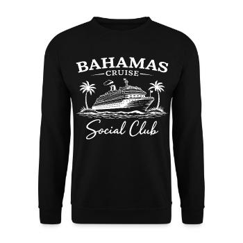 Club social de croisière aux Bahamas - Sweat-shirt Unisexe - noir - Devant - Alina (178cm) & Michal (187cm)