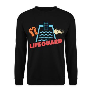 Les sauveteurs adorent les nageurs sauveteurs - Sweat-shirt Unisexe - noir - Devant - Alina (178cm) & Michal (187cm)