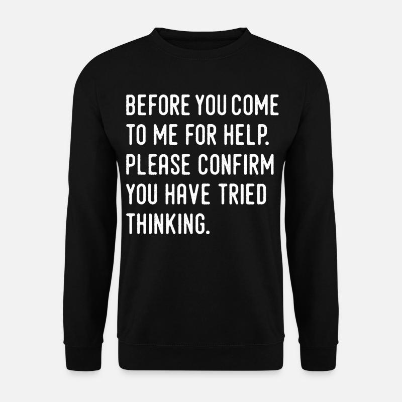 Humor - Unisex Pullover - Schwarz