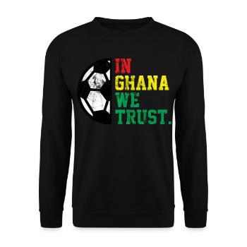 In Ghana we trust - Unisex Pullover - Schwarz - Vorne - Alina (178cm) & Michal (187cm)