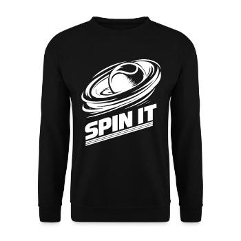 Padel Spin It Sport Leidenschaft Performance - Unisex Pullover - Schwarz - Vorne - Alina (178cm) & Michal (187cm)