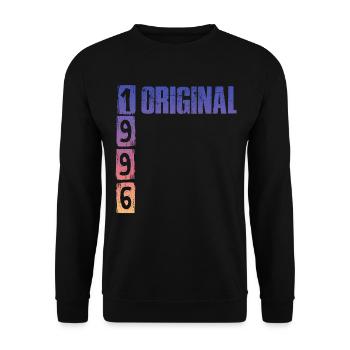 Vintage 1996 - Unisex Pullover - Schwarz - Vorne - Alina (178cm) & Michal (187cm)