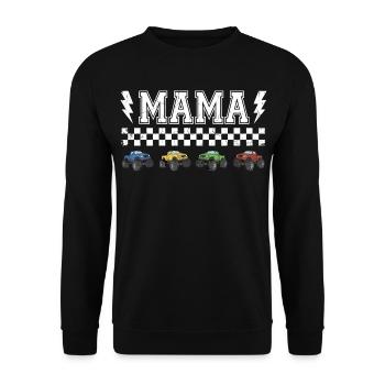 Monster Truck Mom Cool Mom Design Tout-terrain - Sweat-shirt Unisexe - noir - Devant - Alina (178cm) & Michal (187cm)