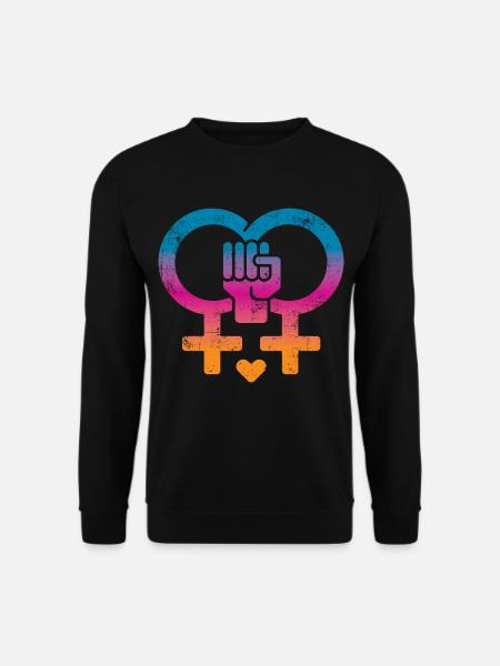 Frauenrechte Frauenpower - Unisex Pullover - Schwarz