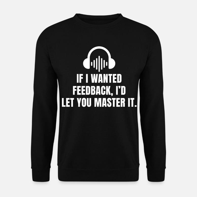 Lustiger Toningenieur Audiophiler Mix & Master - Unisex Pullover - Schwarz