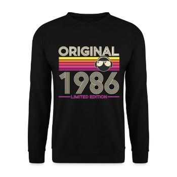 Original 1986 Edition Limitee - Sweat-shirt Unisexe - noir - Devant - Alina (178cm) & Michal (187cm)