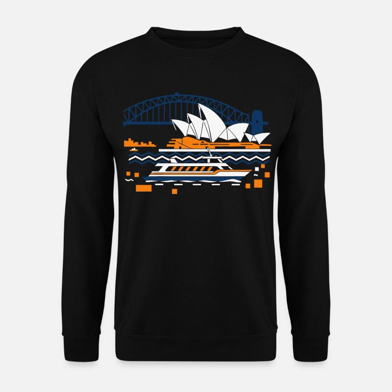 Sydney Opera Harbour Bridge Skyline - Unisex Sweatshirt - black