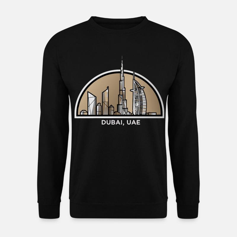 Dubai Skyline Burj Khalifa UAE - Unisex Sweatshirt - black