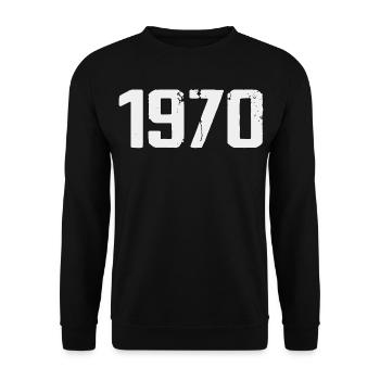 Legendary Since 1970 Vintage 1970's Retro 1970's - Unisex Sweatshirt - black - Front - Alina (178cm) & Michal (187cm)