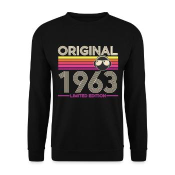Original 1963 Limited Edition - Unisex Sweatshirt - black - Front - Alina (178cm) & Michal (187cm)