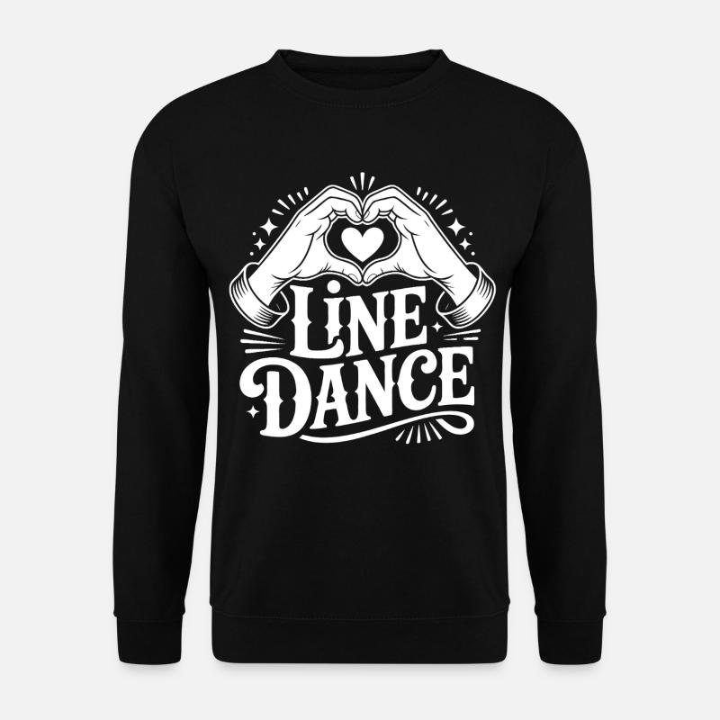 Line Dance Liebe - Unisex Pullover - Schwarz