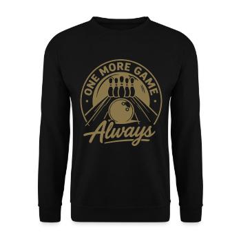 Un jeu de plus : toujours un sport de quilles - Sweat-shirt Unisexe - noir - Devant - Alina (178cm) & Michal (187cm)