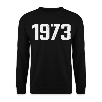 Legendary Since 1973 Vintage 1973 Retro 1973 - Unisex Sweatshirt - black - Front - Alina (178cm) & Michal (187cm)