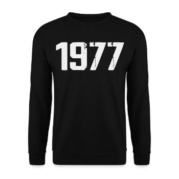 Legendary Since 1977 Vintage 1977 Retro 1977 - Unisex Sweatshirt - black - Front - Alina (178cm) & Michal (187cm)