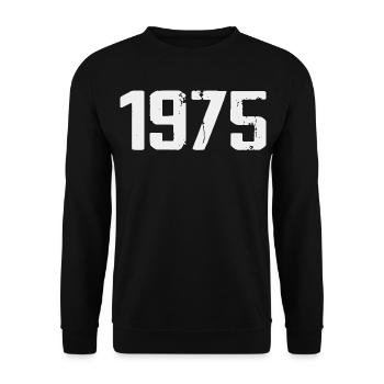 Légendaire depuis 1975 Vintage 1975 Retro 1975 - Sweat-shirt Unisexe - noir - Devant - Alina (178cm) & Michal (187cm)