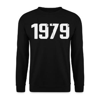 Legendary Since 1979 Vintage 1979 Retro 1979 - Unisex Sweatshirt - black - Front - Alina (178cm) & Michal (187cm)