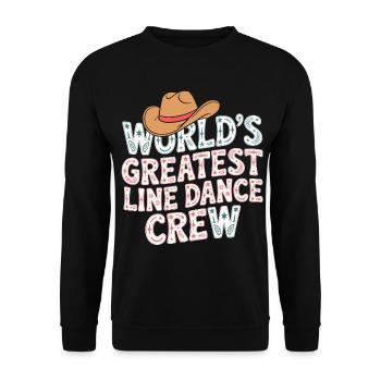 World's Best Line Dance Crew - Unisex Sweatshirt - black - Front - Alina (178cm) & Michal (187cm)