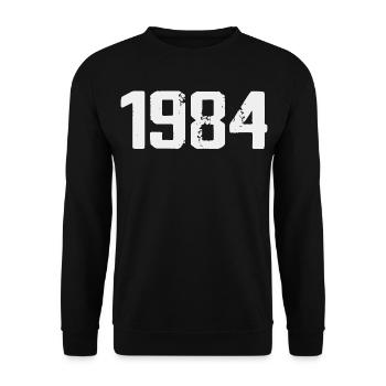 Légendaire depuis 1984 Vintage 1984 Retro 1984 - Sweat-shirt Unisexe - noir - Devant - Alina (178cm) & Michal (187cm)