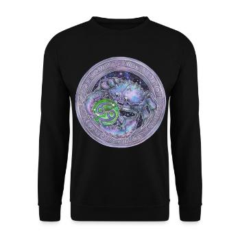 Zodiac Sign Zodiac Cancer Cancer Gift - Unisex Sweatshirt - black - Front - Alina (178cm) & Michal (187cm)