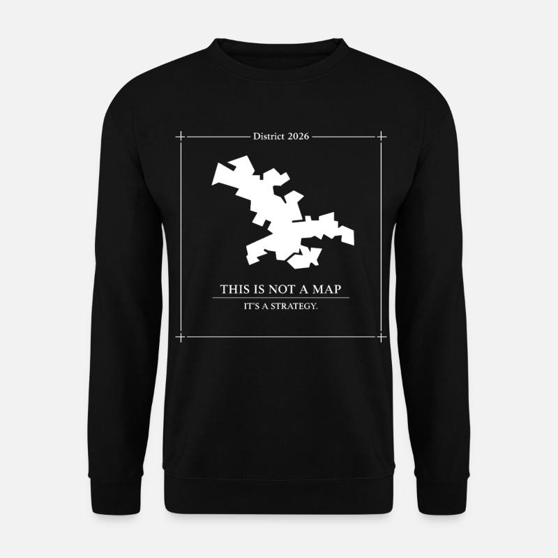 District 2026 Strategy Map Concept - Unisex Sweatshirt - black