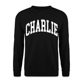 Charlie - Unisex Sweatshirt - black - Front - Alina (178cm) & Michal (187cm)