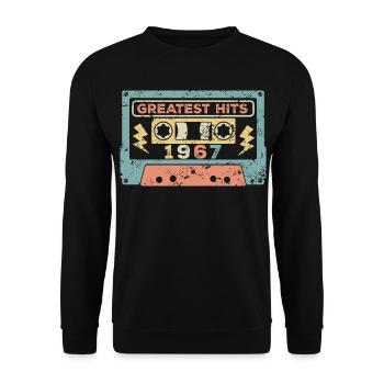 Millésime 1967 - Sweat-shirt Unisexe - noir - Devant - Alina (178cm) & Michal (187cm)