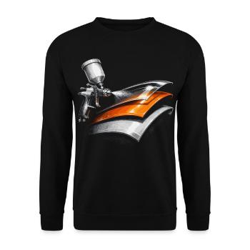 Vehicle Painter Car Painter Painter - Unisex Sweatshirt - black - Front - Alina (178cm) & Michal (187cm)
