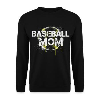 Baseball Mom - Unisex Sweatshirt - black - Front - Alina (178cm) & Michal (187cm)