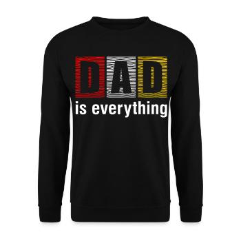 Papa est tout Chemise - Sweat-shirt Unisexe - noir - Devant - Alina (178cm) & Michal (187cm)