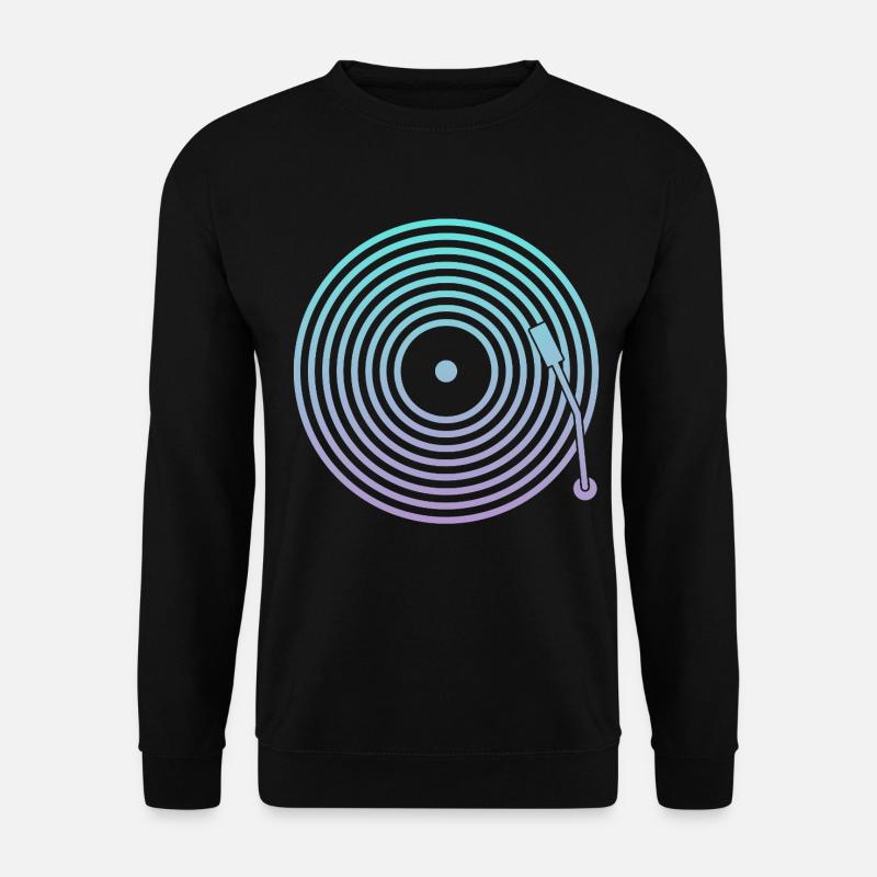 DJ Vinyl Musik - Unisex Pullover - Schwarz