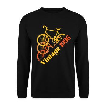 Vintage 1996 - Unisex Pullover - Schwarz - Vorne - Alina (178cm) & Michal (187cm)
