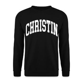 chrétien - Sweat-shirt Unisexe - noir - Devant - Alina (178cm) & Michal (187cm)