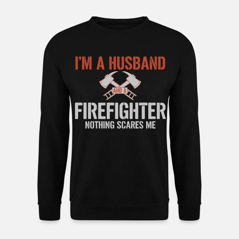 Husband Firefighter - Unisex Sweatshirt - black