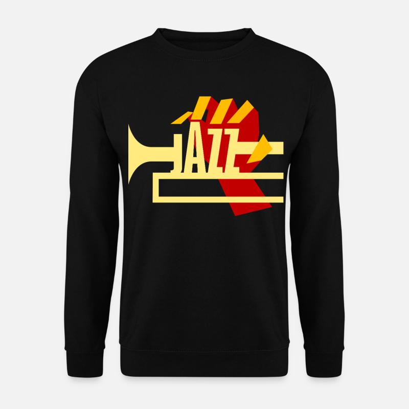 Jazz Bläser - Unisex Pullover - Schwarz