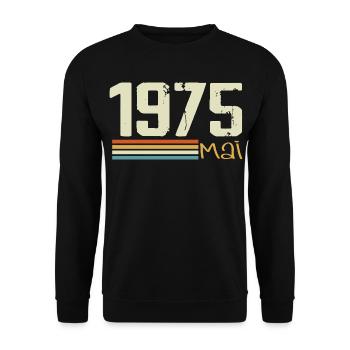 Mai 1975 - Sweat-shirt Unisexe - noir - Devant - Alina (178cm) & Michal (187cm)